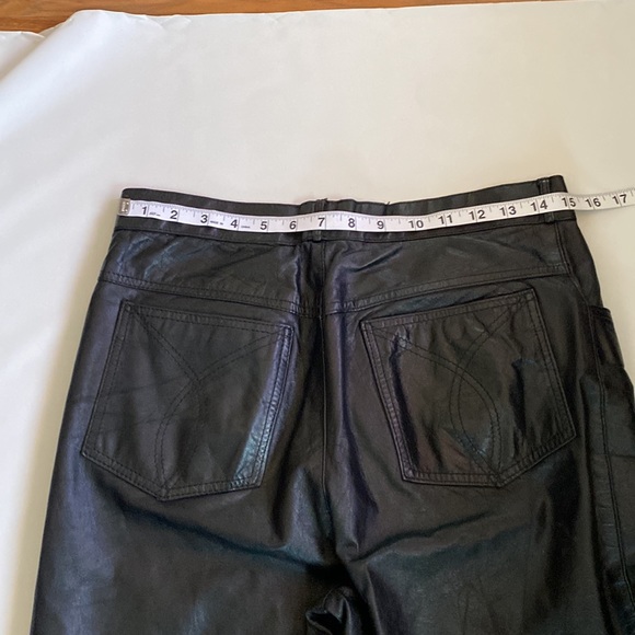 Vintage 80’s Leather Pants 31” waist - Picture 3 of 9
